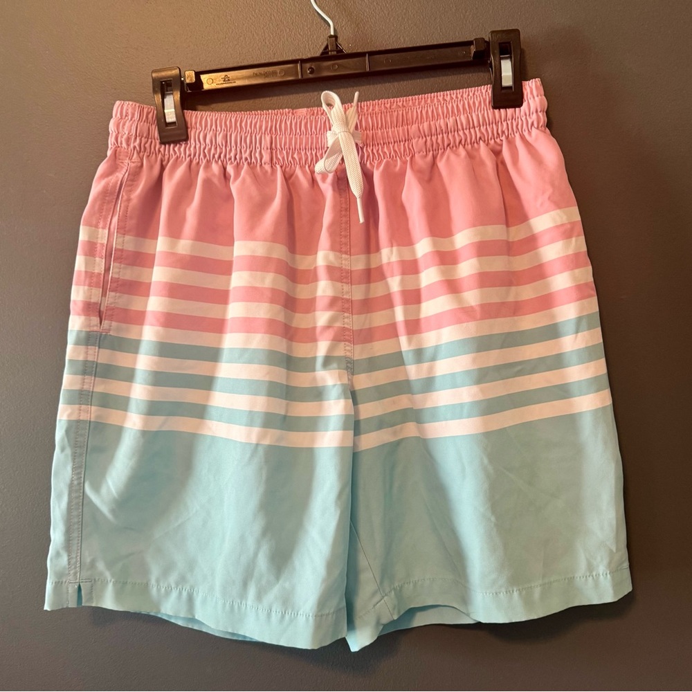 Chubbies Mens Medium Swim Trunks On The Horizons 5.5in Stretch Lined Pocket